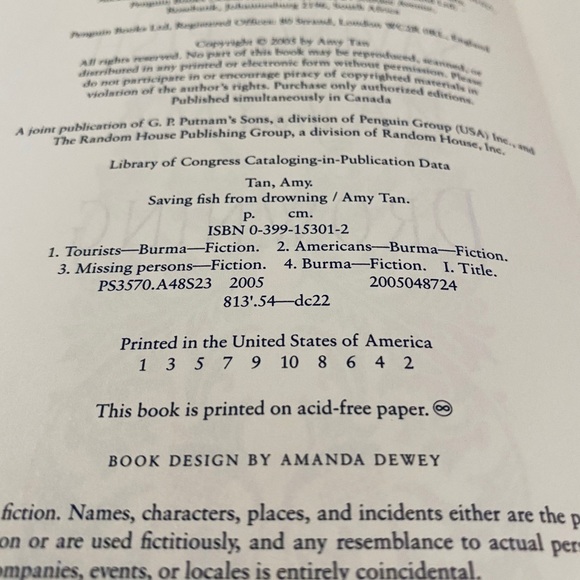 First Edition HC Amy Tan 📚 - Picture 3 of 7